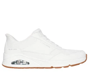 Skechers Slip Ins Uno Banksia Bianco Scarpe Uomo Sportive Sneakers 183022 WHT - Foto 1 di 4