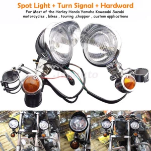 Barra de luces antiniebla de punto de paso para conducción de motocicleta con señal de giro para Harley Touring - Imagen 1 de 8
