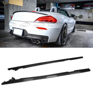 For BMW E89 Z4 M Sport 2009UP 3D Style Carbon Fiber Side Skirts Extension Lip - Picture 1 of 9