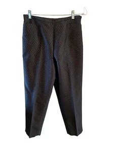 Worth Womens High Waist Black Red Polka Dot side zip Ankle Pants Size 8 USA - Picture 1 of 10