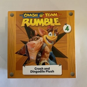 2023 McDonald's Crash Bandicoot Crash And Dingodile Plush #4 New In Box Unopened - Picture 1 of 4