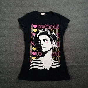 Vintage Joan Jet Top Women Medium Black I Love Rock N Roll Vintage Band Music - Picture 1 of 8