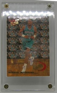 92/93 All Rookie Series Fleer Ultra Alonzo Morning Card Number 6 of 10