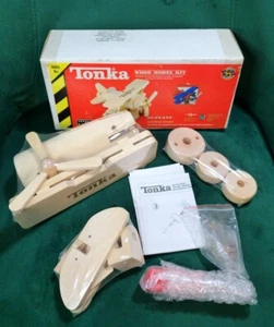 Tonka Wood Model Kit VHC-PLN 104954-02 Bi-Plane 2002 Hasbro Toy Quest 55th Anniv - Picture 1 of 6