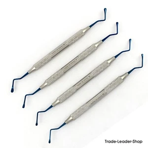 Lucas Bone Curettes 4x instrumentos de laboratorio dental figura no. 85 / 86 / 87 / 88 Alemania - Imagen 1 de 1