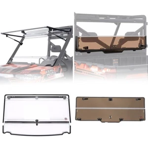 BID Flip + Rear Flip Windshield Dark Tint for Polaris Ranger XP 1000 900 Crew - Picture 1 of 24