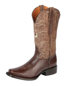 Women's Western Cowgirl Rodeo Boots El General DM75 Color Cracy Brown Leather - Picture 1 of 1