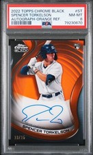 2022 Topps Chrome Black Spencer Torkelson Orange RC Rookie Auto 13/25 SSP