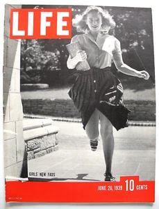 Life Magazine June 26, 1939 - Girls' New Fads - Picture 1 of 3