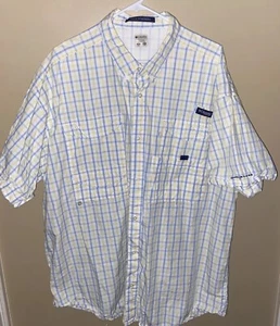 Columbia PFG Shirt Mens 2XL Super Bonehead Vented Mesh Lined Omni Shade Fishing - Picture 1 of 5