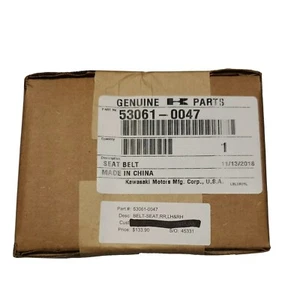 * Genuine Kawasaki Belt Seat RR LH & RH 53061-0047 - Picture 1 of 2