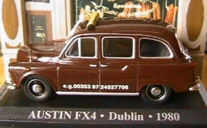 Austin FX4 Taxi Dublin 1980 Ireland 1/43 Brown Ixo Altaya - Picture 1 of 1