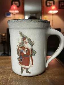 4"x3,25" Monroe Salt Works Weihnachtsmann Becher - Bild 1 von 7