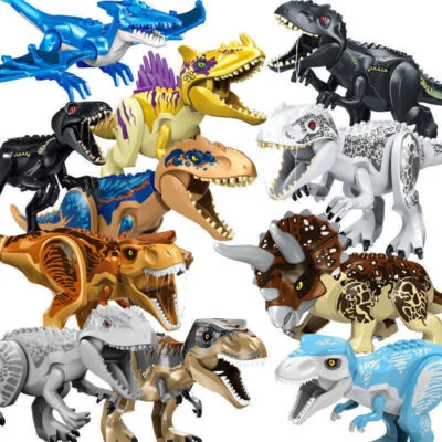 MARKENLOS Neu 8 Große Dinosaurier Jurassic World Lego Dinosaurier Tyrannosaurus TRex Park