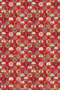 Eijffinger Tapete 341096 Pip Studio 3 Wandpaneele rot bunt Blumen Blüten Vlies - Bild 1 von 2