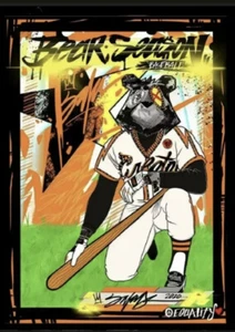 King Saladeen JP Money Bear 3 EQUALITY /999 Topps PROJECT 2020 Artist PREORDER - Picture 1 of 2