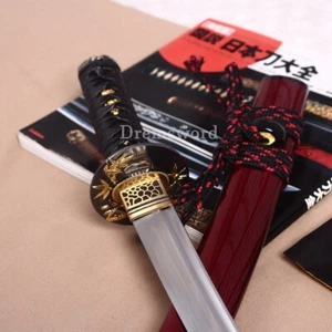 Functional 9260 Spring Steel Wakizashi Japanese Samurai Training Sword Full Tang - Picture 1 of 12