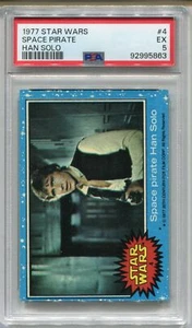 1977 Star Wars Space Pirate Han Solo #4 Trading Card PSA 5 EX - Bild 1 von 2