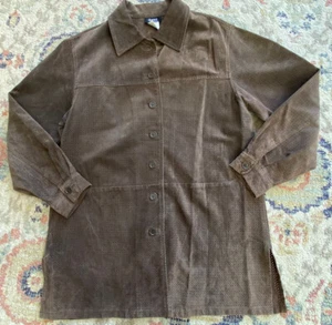 Dennis By Dennis Basso Genuine Leather Brown Suede Jacket Coat “M” - Picture 1 of 12