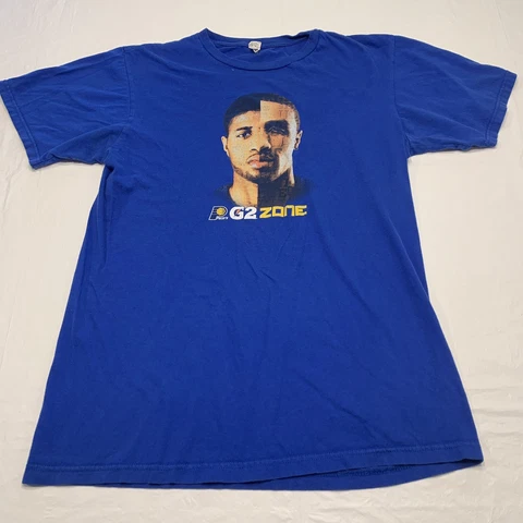 NBA Indiana Pacers Paul George Graphic Anvil T Shirt Men’s Medium Cover