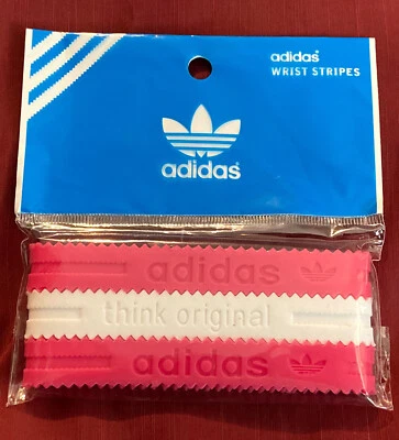 Adidas Originales Bandas Pulseras Pulseras CANDY BASTON ROJO BLANCO 3 pk ¡Nuevo! Foto 1 de 3