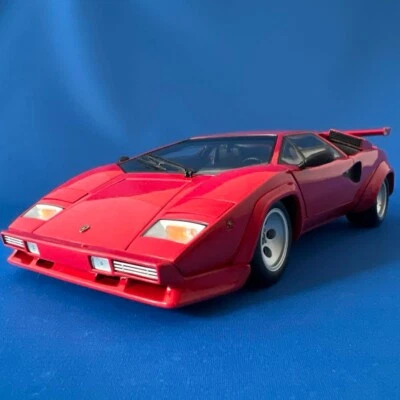 Kyosho 1/18 Lamborghini Countach LP500 Red Die-Cast Model Used / From Japan Rare - Image 1 of 4