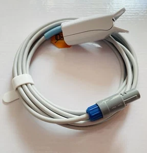 6Pin SpO2 Sensor Probe Cable Adapter Adult Finger Clip For CMS7000 ECG Monitor - Picture 1 of 6