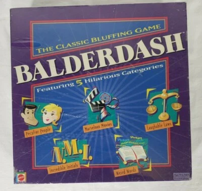 NEW - UNOPENED - 2003 Mattel - BALDERDASH Game  - Image 1 of 3