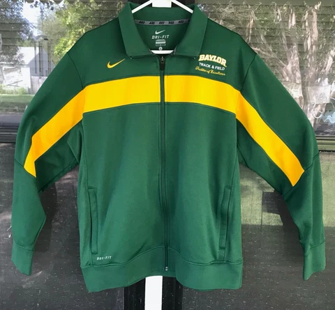 Baylor Bears TRACK & FIELD JACKET NIKE ELITE Size Large Sic Em! Cover