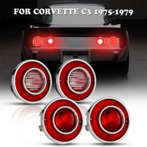 4X Kit de carcasa de lámpara de reversa y respaldo trasero para Chevrolet Corvette C3 1975-79 - Imagen 1 de 12