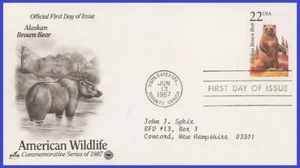 USA5 #2310 ADDR PCS ARTCRAFT FDC Alaskan brown bear - Picture 1 of 1