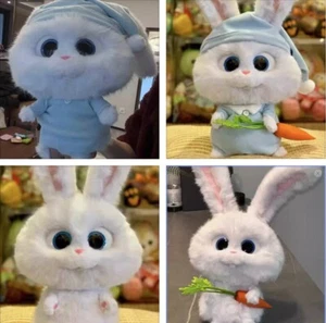 SIONOIS The Secret of Pets Life Snowball Bunny Cute Plush Stuffed Doll Gift - Picture 1 of 9