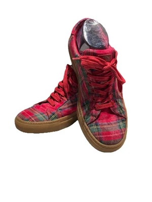 Zapatillas deportivas Greats Brooklyn rojas a cuadros zapatos con cordones para mujer talla 9 EUR 40 ITALIA Foto 1 de 4