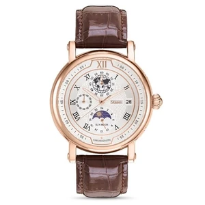 Stauer Guilloche Chronograph 61229 Men's Watch NEW - Foto 1 di 1