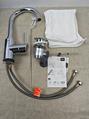 GROHE Concetto Single Lever Basin Mixer, L-Size, Swivel Spout, Pop-Up Waste Set. - Image 1 of 4