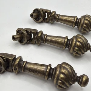 Antique Brass Drawer Pull!Handle Teardrop Tear Vintage Cabinet Door Knob- Single - Picture 1 of 10
