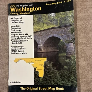 Libro de mapas de calles de ADC del condado de Washington MD Hagerstown 8ª edición 2004 - Imagen 1 de 5