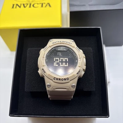 Reloj digital para hombre Invicta Racing Burnout - 52 mm, transparente, tostado/marrón claro Foto 1 de 4