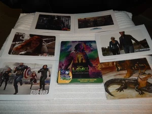 LOKI STEELBOOK BLU RAY NEW 4 CARDS 5 LITHOGRAPHS ANT-MAN CIVIL WAR BLACK WIDOW - Picture 1 of 5
