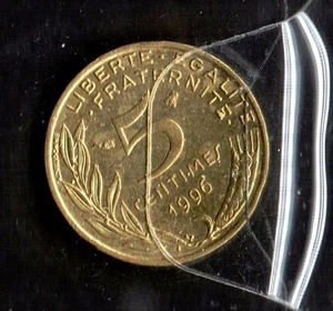 S681: Moneta Coin FRANCIA 5 Centimes 1996 - Picture 1 of 1