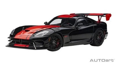 Nuova AUTOart 1/18 Dodge Viper 1:28 Edition ACR Black/Red Stripe Completed Mini - Immagine 1 di 4