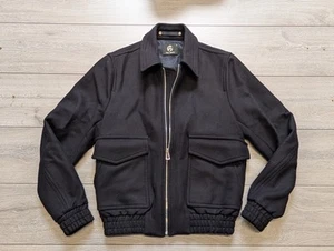 CHAQUETA BOMBARDERO Diseñador PAUL SMITH Lana Cachemira Negra Talla M Nueva con Etiquetas Precio de venta sugerido por el fabricante 400 GBP - Imagen 1 de 8