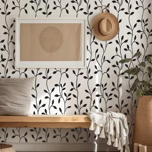 Ranking Leaf Wall Stencil - Craft Airbrush Painting Wall Mylar Reusable - Picture 1 of 5