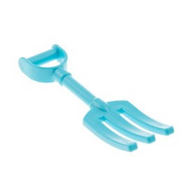 1x Lego Duplo Tool Light Azure Blue Hay Manure Fork Hutch 6473713 10531 58086