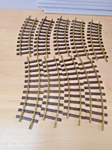 LGB-Lehmann German G GA NINE No. 1100 CURVED BRASS RAIL TRACK No Box - Picture 1 of 6
