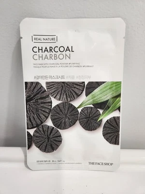 МАСКА ДЛЯ ЛИЦА FACE SHOP НАСТОЯЩАЯ ПРИРОДА УГОЛЬ ОЧИЩАЮЩАЯ МАСКА ДЛЯ ЛИЦА ЛИСТ ЗАПЕЧАТАННАЯ - Изображение 1 из 4