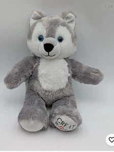 Build A Bear Great Wolf Lodge Gray Wolf Plush 15” With BAB Logo Stuffed Animal - Picture 1 of 2