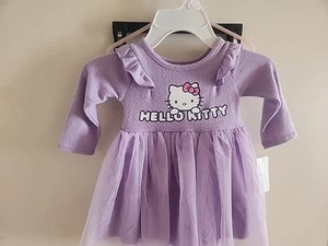 Vestito bambina Hello Kitty viola taglia 12 mesi - Foto 1 di 3