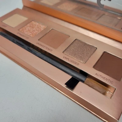NEW No Box Lorac Unzipped UNFILTERED Eyeshadow Palette 5 Shades + Brush Mirror - Image 1 of 4