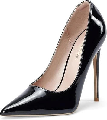 Elisabet Tang Women Pumps, Pointed Toe High Heel 4.7 inch/12cm Party Stiletto - Image 1 of 4